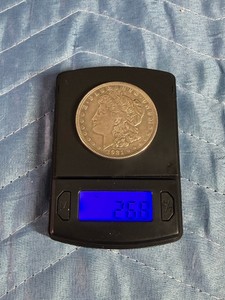 1921 Morgan Silver Dollar in case