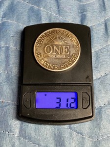 Vintage 1 oz Sunshine Mining Silver Round - 1987