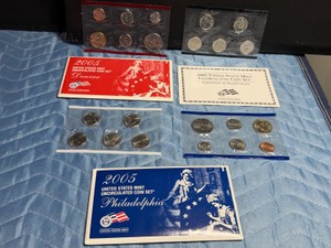 2 - 2005 United States Mint Uncirculated Coin Sets - Denver & Philadelphia