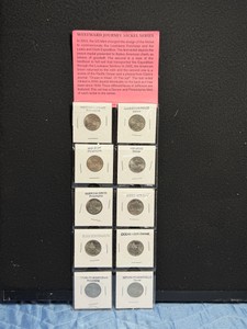 10-coin set of 2004 and 2005 Westward Journey Nickels.