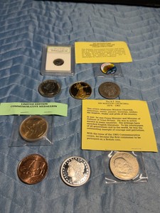 Lot of 9 Coins and Tokens - see description for more info