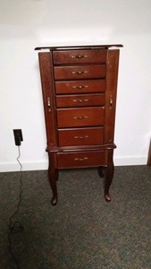 Floor stand up 6 drawer jewelery box