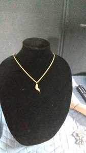 Diamond on Alaskan Gold Pendant