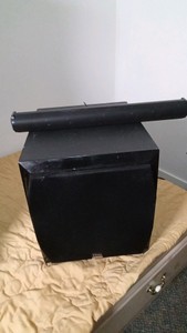 Elite Audio subwoofer and a surround sound bar