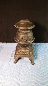 Small cast iron potbelly stove