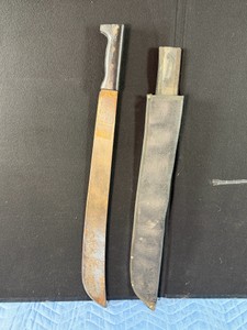 Vintage Collins & Co. Legitimus machete, likely dating from the World War II era based on similar military-style models