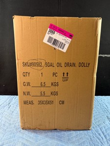 5-gallon oil drain dolly - SKU #90582 - New in the Box - Never Been Opened