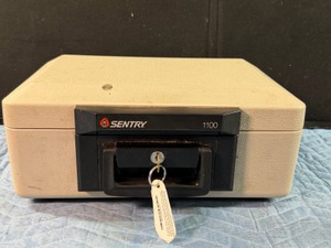SentrySafe 1100 Fire Chest, a portable safe designed for fire protection and security.