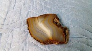 Large slice polished agate