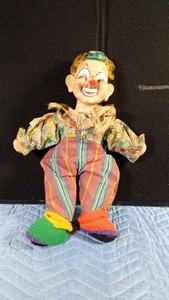 Vintage Gund Mfg Co   J. Swedlin inc rubber facedclown doll (1950-1962)
