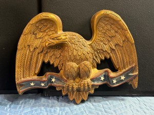 Vintage American bald eagle wall plaque