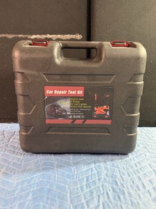 Car Repair Tool Kit - Includes Electric Jack, Air Pump, 12v LED Lighter and Electric Nut Opener