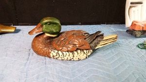 Large wax candle duck