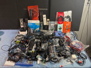 Lot of Electronic Cables and More