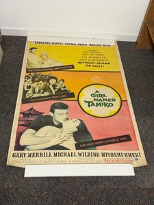 Original theatrical movie poster for A Girl Named Tamiko, a 1962 American romantic drama film directed by John Sturges
