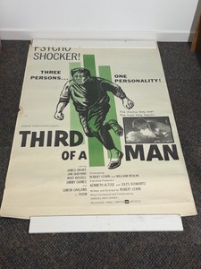 Original 1962 theatrical movie poster for the independent drama film Third of a Man.