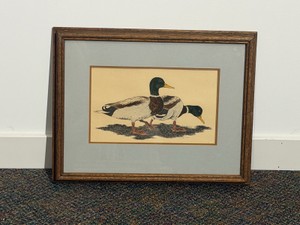 Signed, Numbered Lithograph By Sally Hewitt - 2 Mallard Ducks - 7350