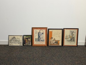 Framed Advertisement Pictures - Kelloggs - Cream of Wheat - Half Pint and A.E. Petsche Co. Inc.
