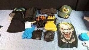 US Border Patrol cap, winter hats, face coverings and lots of gloves from work gloves to riding gloves