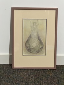 Artwork is a famous vintage illustration titled Immortal Soul by the German visionary artist Sulamith Wlfing.
