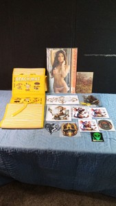 Retro beach mat, 2013 calander in pkg, unique stickers and more