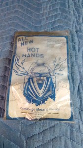 Vintage Hot Hands snowmobile handlebar heater kit produced by Cambridge Metal & Plastics