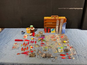 Plano Magnum Tackle Box Full of Fishing Tackle - see description for more info