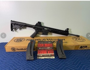 Smith & Wesson M&P15-22, a semi-automatic rimfire rifle chambered in .22 Long Rifle - Permit and Background Check Required - See Description for More Info
