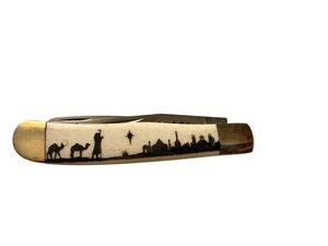 Limited Edition 1 of 500 Camel Scene Folding Pocket Knife