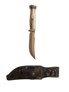 Bear Creek Hunter Fixed Blade Hunting Knife w Sheath & Sharpening Stone