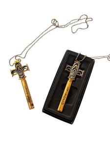Pair of Fantasy Mini Sword Letter Openers w Scabbards & Keychains