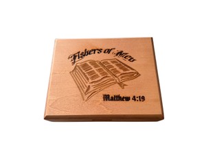 Fishers of Men Matthew 419 Collector Pocket Knife in Engraved Wooden Presentation Box