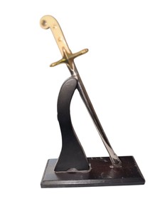 United States Marines Miniature Sword Letter Opener with Scabbard & Display Stand