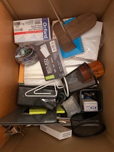 Office Supply Lot  Index Cards, Notebooks, Staples, Paper Clips, Desk Organizers & More