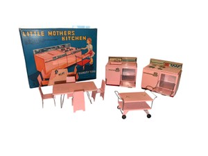 Vintage Little Mothers Kitchen Tin Toy Play Set with Original Box  Cragstan Japan
