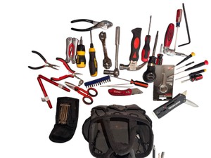 Mixed Hand Tools, Multi-Tool, Precision Screwdrivers, Utility Knives & Tool Pouch
