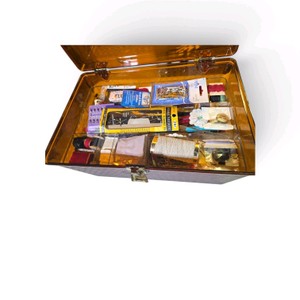 Vintage Case of Sewing Supplies