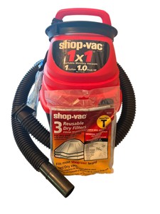 Shop-Vac 1x1 Portable WetDry Vacuum  1 Gallon, 1.0 Peak HP w Box & Extra Filters
