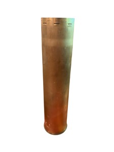 Vintage 1944 Brass 75mm Artillery Shell Casing  Military Surplus