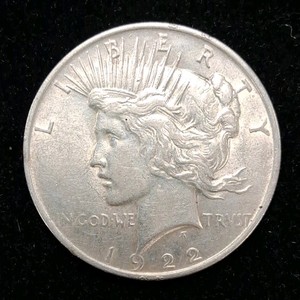 1922 Peace Dollar 90% Silver Constitutional Currency