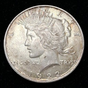 1922 Peace Dollar (Tax Exempt Constitutional Silver 90%)