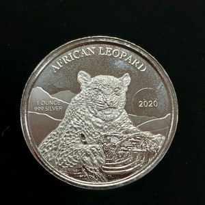 2020 Republic of Ghana 1 oz Silver African Leopard (.999% Pure)