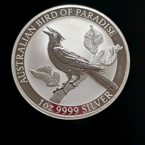 2019 Australian Bird of Paradise 1 oz Silver Coin issued by The Perth Mint (tax exempt)