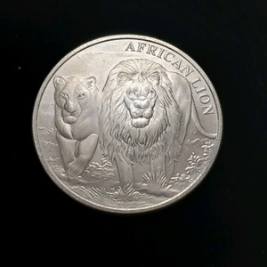 2016 Republic of Congo (5,000 Francs) 1 oz Silver African Lion coin