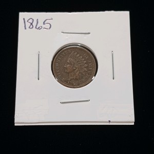 1865 Bronze Indian Head Cent - good detail