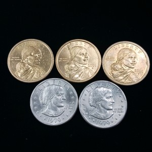 Lot of (5) Vintage Dollar Coins