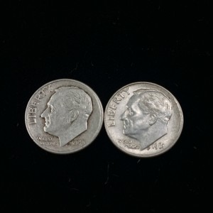 Lot of (2) coins  1946 and 1961 coins