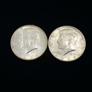 Lot of (2) 1965 Kennedy Half Dollars