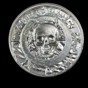 Davy Jones Locker 2 oz Ultra High Relief Silver Round, which was produced by the Elemetal Mint