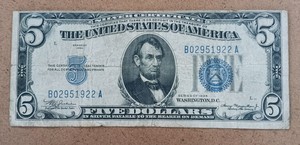 Series 1934 $5 Silver Certificate